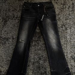 FLARED PURPLE JEANS