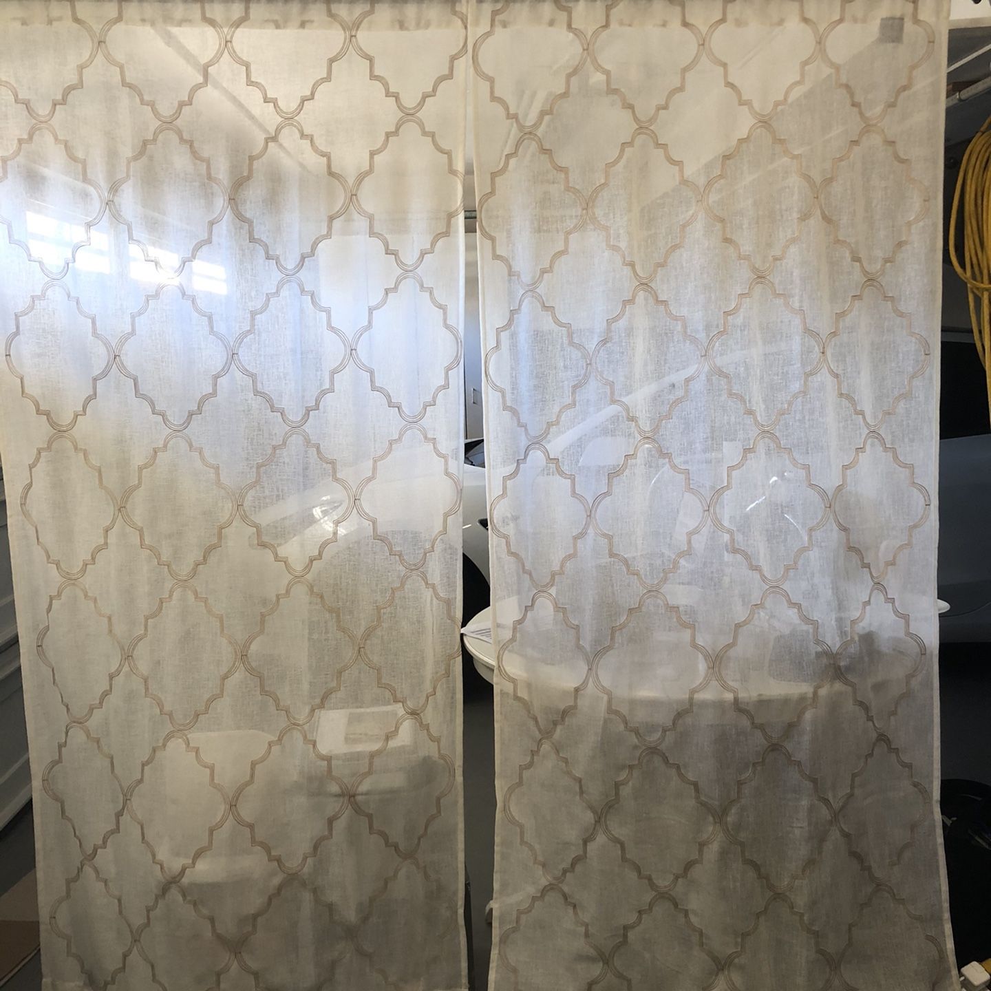 Curtains with Curtain Rod Included