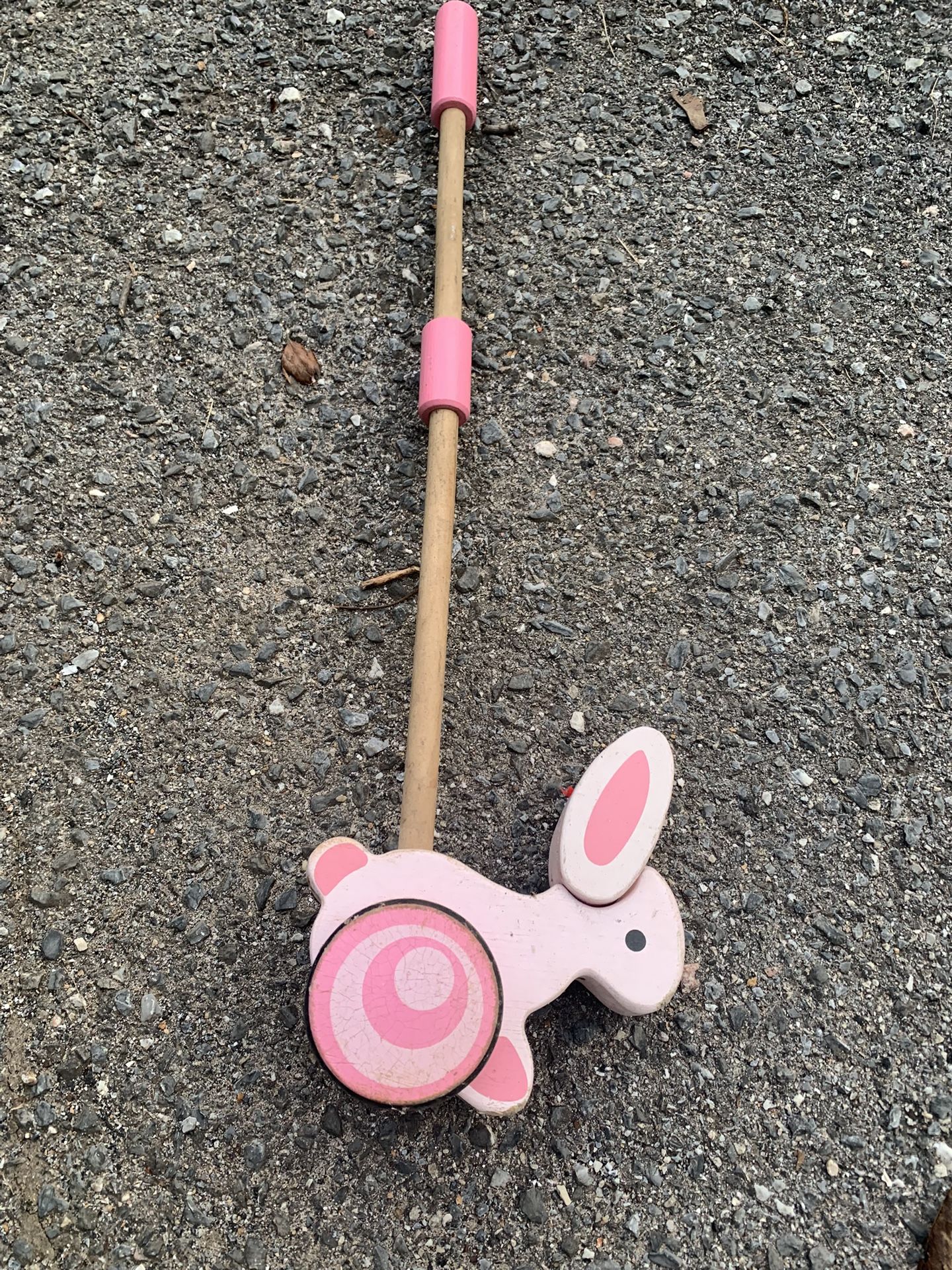 Wooden Bunny Push Toy
