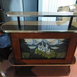 One-Of-A-Kind "Black Forest" Hand-carved, Handpainted Bar