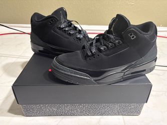 Nike Air Jordan 3 Black Cat 10.5 Authentic