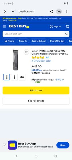Professional clippers