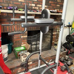 Holds Gym Pull Up Stand With Dip Attachment