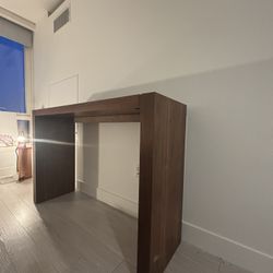 Walnut Aminia 40" Bar Height Dining Table