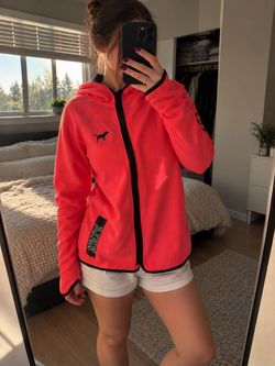 RARE 2015 Victoria's Secret PINK Nation Full Zip Hoodie M