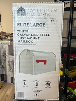 Architectural Mailboxes Elite Large Metal Large Mailbox White