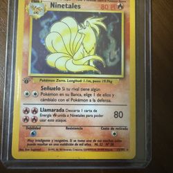 1st Edition Ninetales Spanish 
