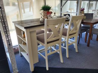 Counter Height Dining Table with Chairs