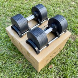Adjustable Dumbbell Pair 50Ib (New in Box)