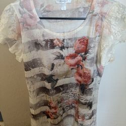 Multi Color Top With Sparkle Emblisment