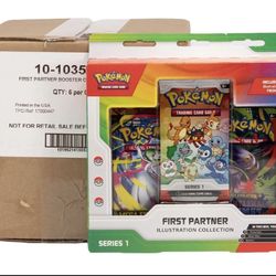 POKEMON FIRST PARTNER ILLUSTRATION COLLECTION - SERIES 1 -  6-BOX facCASE