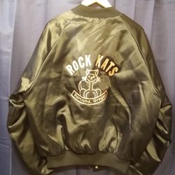 Black Satin Jacket Size L