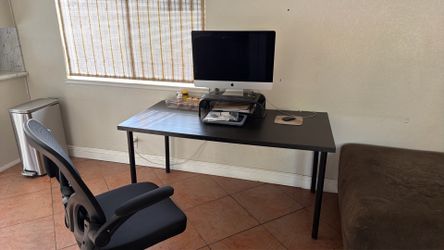 Desk and Mac computer