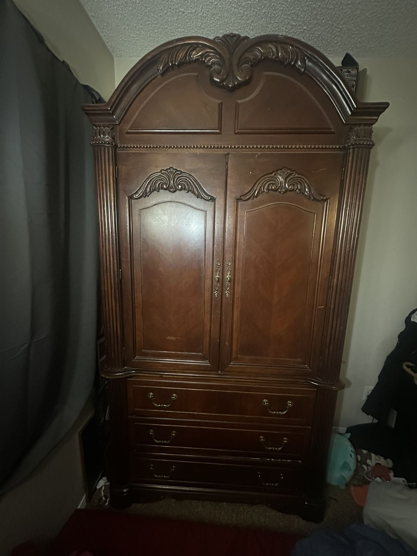 Dark Cherry Armoire