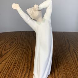 1971 LLADRO 4870 Retired Yawning Boy Awakening Porcelain Figurine 8.5” Figure