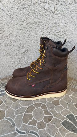 WORK BOOTS RED WING STEEL TOE WATERPROOF SIZE 8.5 WIDE MENS
