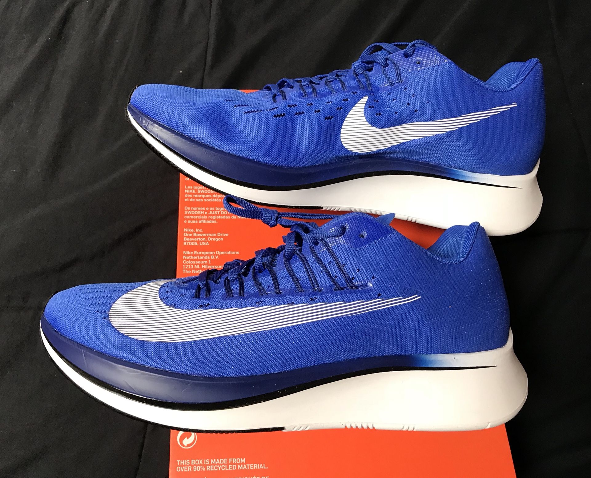 Nike Air Zoom Fly Hyper Royal Mens Size 10.5 Running Shoes NEW DS!
