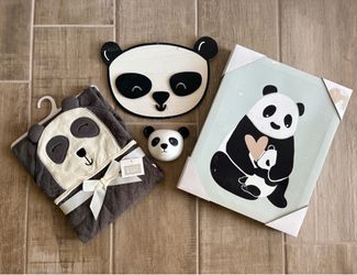 Panda Baby Nursery Bundle Set