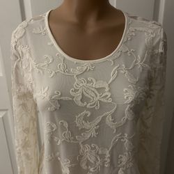 Forever 21 Beautiful Lace Open Back Dress Size Medium Brand New 