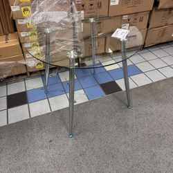 Glass dining table