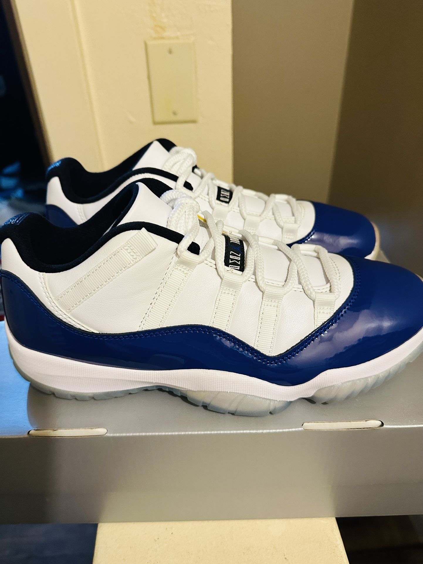Air Jordan 11 Low. Blue. Size. 10. $240