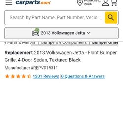 Lower Grille For 2011-2014 VW Jetta Sedan