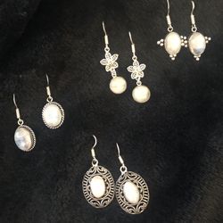925 Moonstone Earrings 