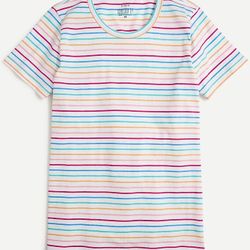 J. CREW rainbow collector t tee shirt top short Sleeve womens size s small