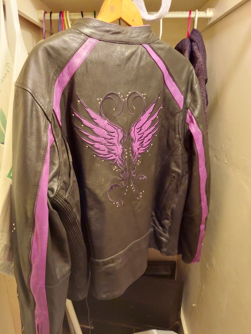Womens Leather Motorcycle Jacket