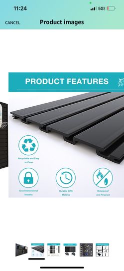 NeatiEase Slatwall Panel Wall Storage System 8 X 4ft 