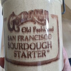 Vintage San Franciso Sourdough Starter Jar Gold Rush $10