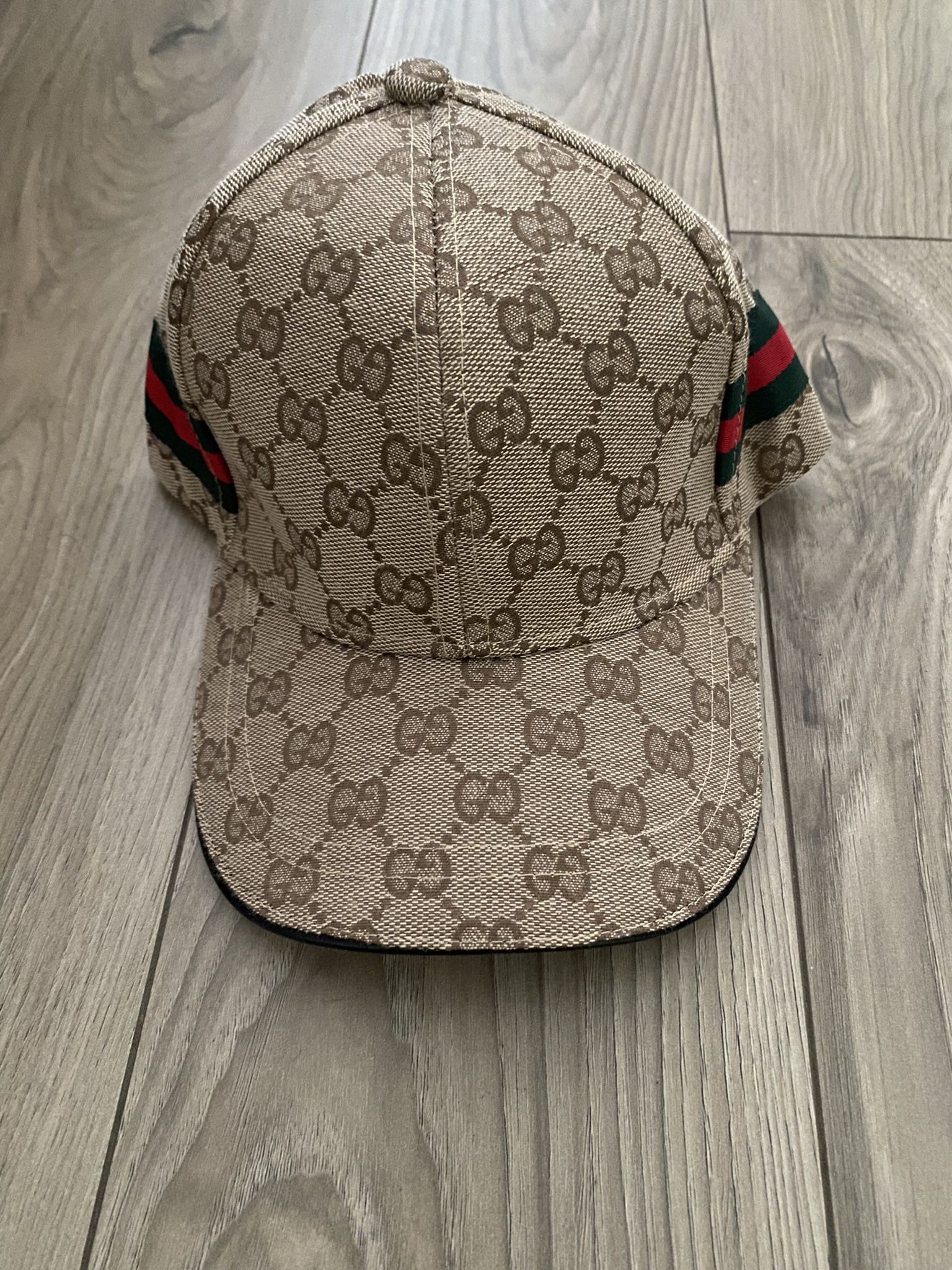 Original GG Gucci Canvas Baseball Cap - Brown logo GG