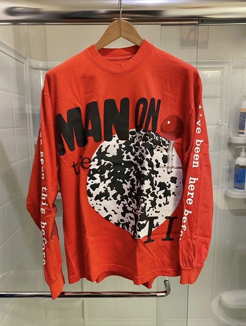 Kid Cudi Cactus Plant Flea Market Man On The Moon III Merchandise Return 2 Madness Long Sleeve T-Shirt Size Large Puff Print
