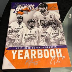 Buffalo Bandits 2017-18 Yearbook Signed 