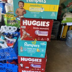 Diapers Huggies And Pampers 