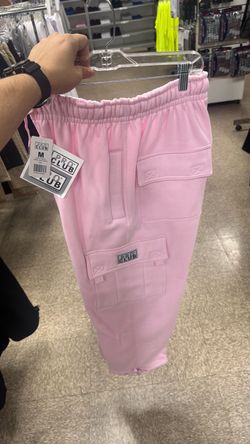 Pro Club Heavy Fleece Cargo Sweatpants Pink Medium