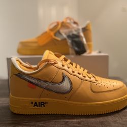 off White AF1 University Gold