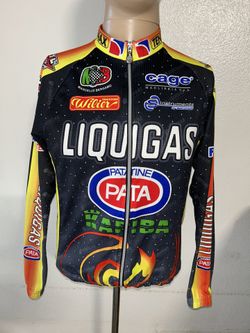 Maglia ciclismo bike MB LIQUIGAS TG shirt maillot trikot jersey cycling Men Sz S