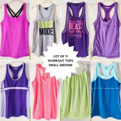Lot Of 11 Workout Tops Small-Medium Gently Used