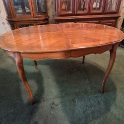 Wood Oval Dining Table 