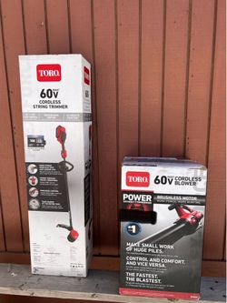 Toro String trimmer and Blower