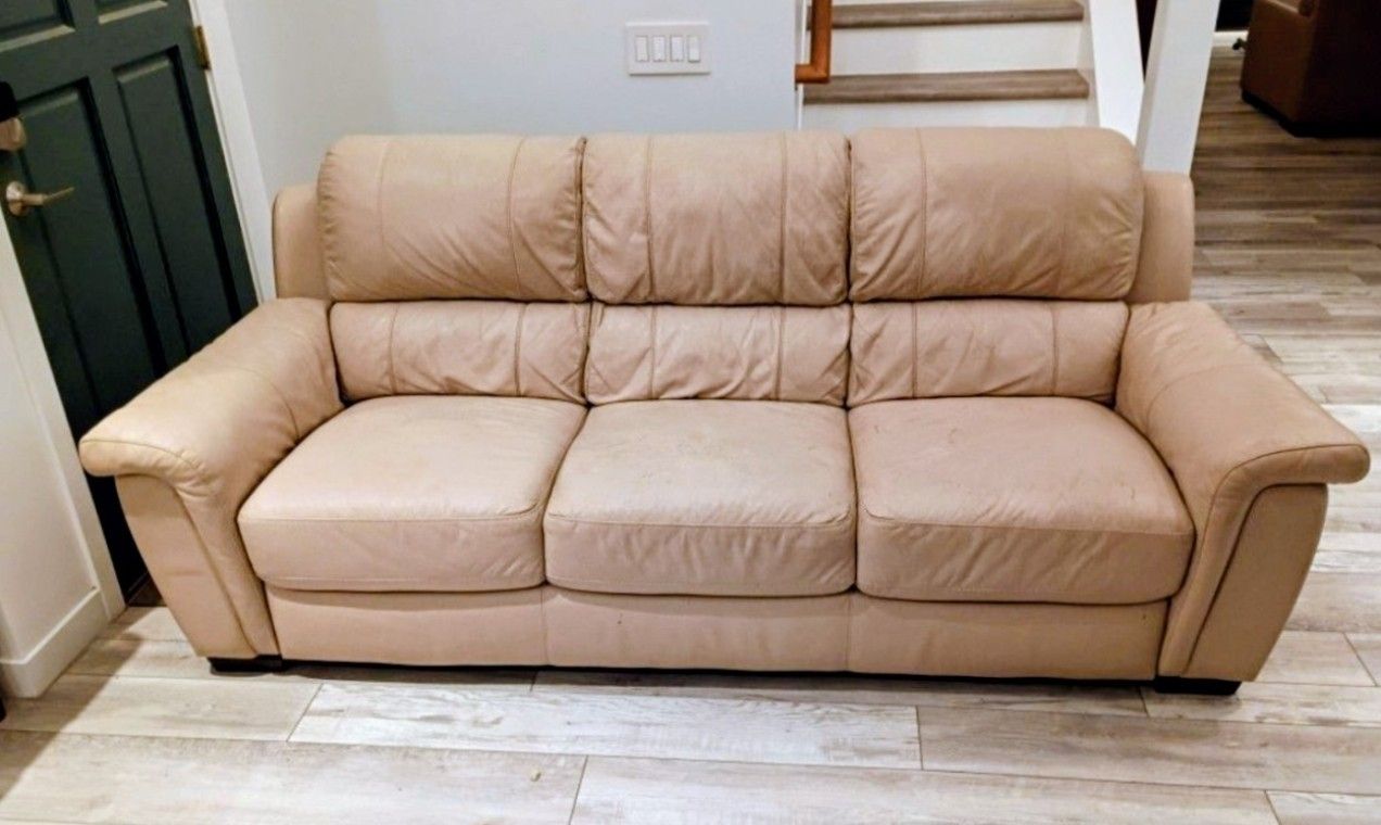 FREE - Faux Leather Couch