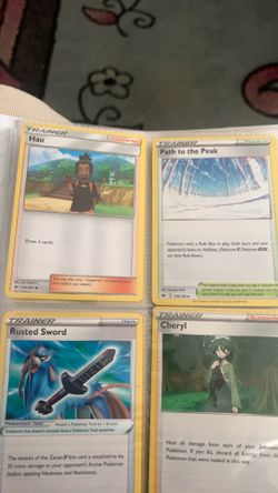 Pokémon trainer cards