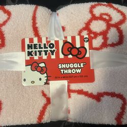 Hello kitty throw blanket