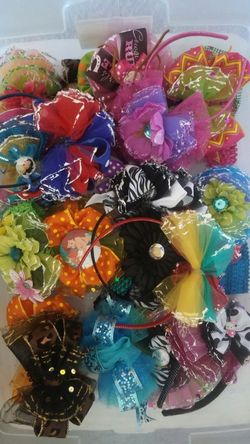 Girls hair bows and headbands