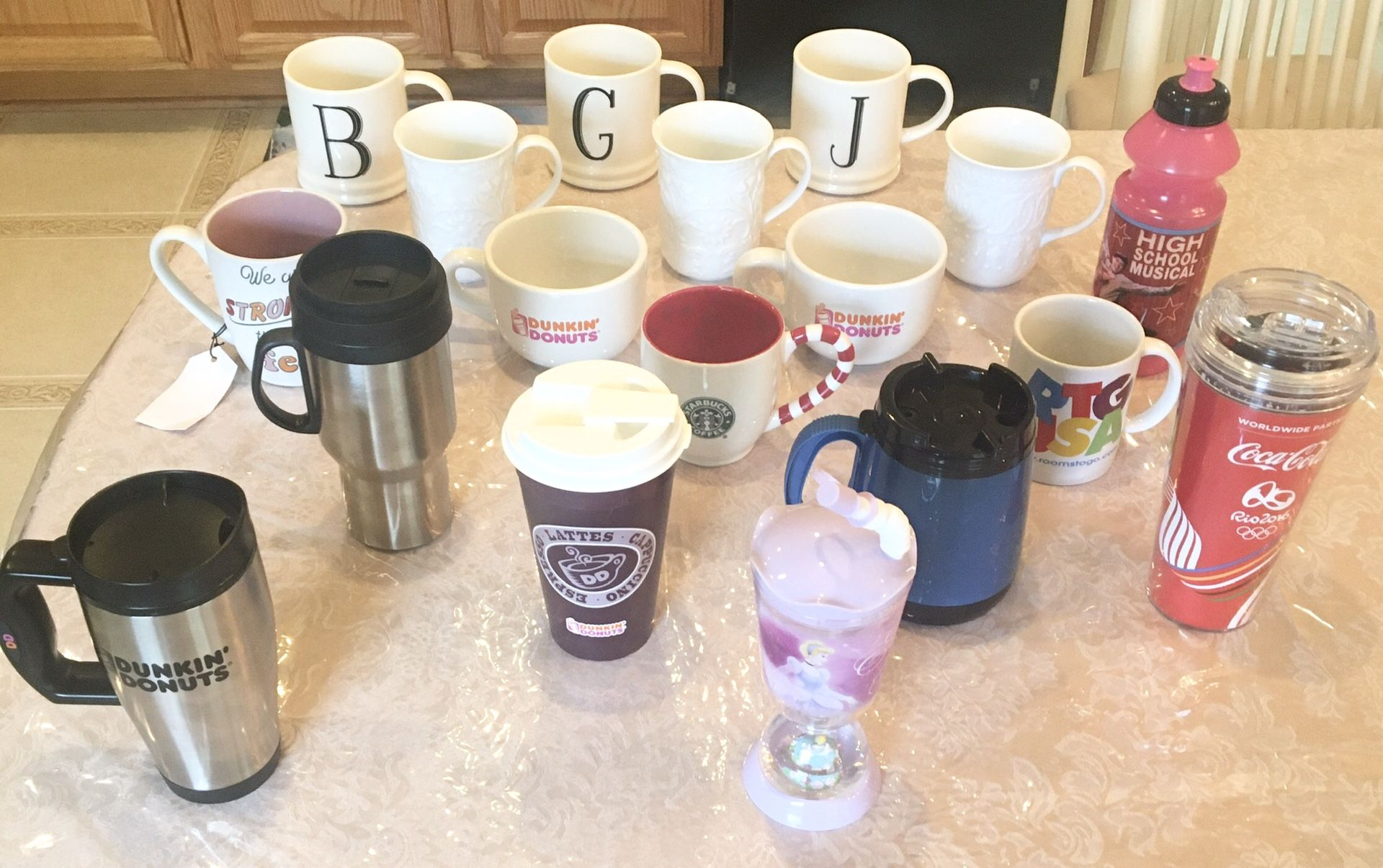 Assortment of Mugs and Tumblers