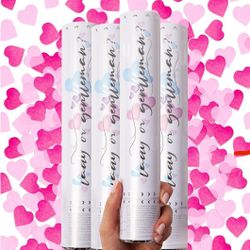 GIRL Gender Reveal Confetti Cannons