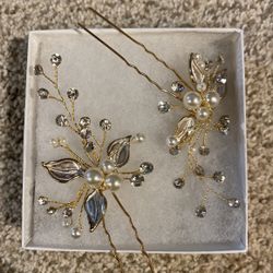 Two Bridal Hair Pieces