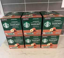 Starbucks Hazelnut Coffee K- Cup 6 box