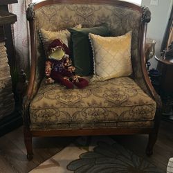 Large Italian Extra Wide Seat Designer Chair 